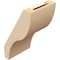 Ekena Millwork 5-inch W x 6-inch D x 10-inch H Geneva Rough Cedar Woodgrain TimberThane Knee Brace, Primed BRCUR05X06X10GNVRCPR - alternate 2